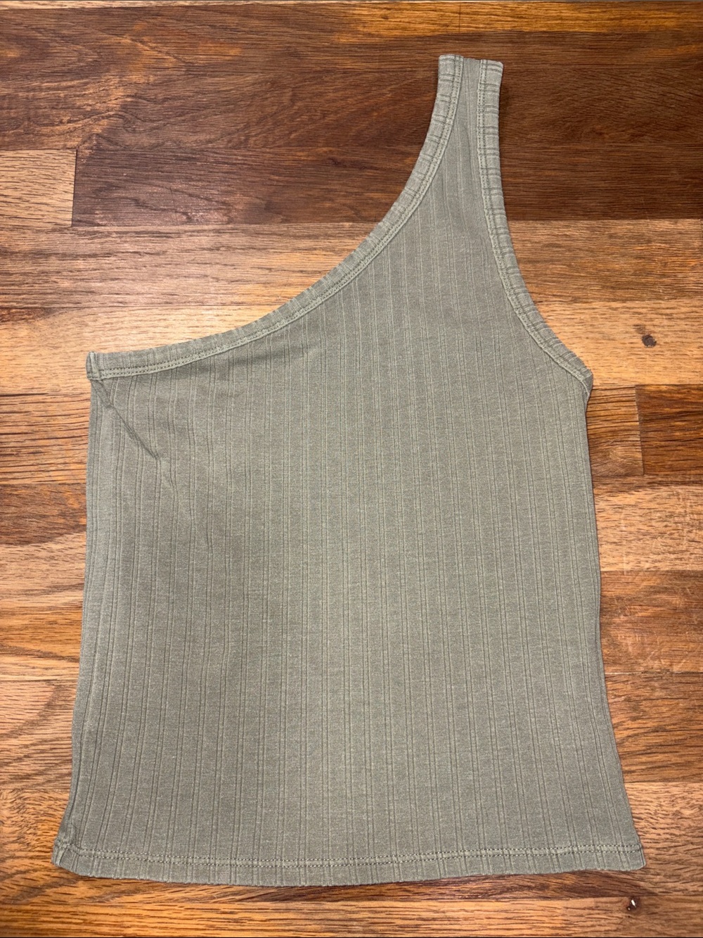 AMERICAN EAGLE one shoulder ribbed tank top